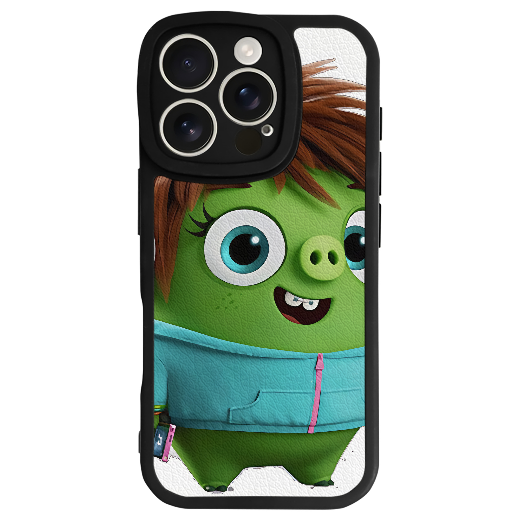 （画像用） Angry Birds アングリーバード 【iPhone 16シリーズ対応】シリコンスマホケース（レザー調） 材質：シリコン
